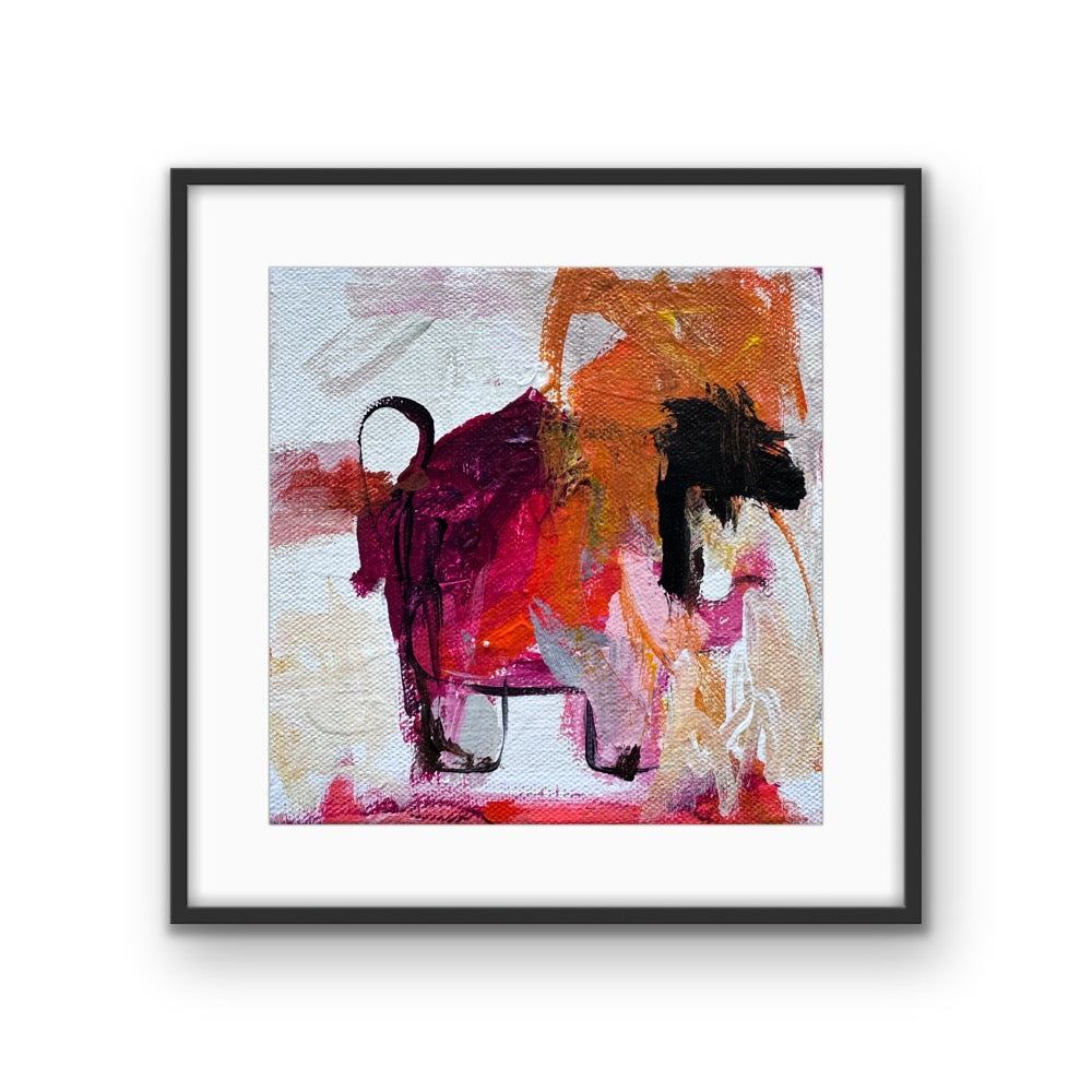 Chien Joueur 9x9 Framed Print