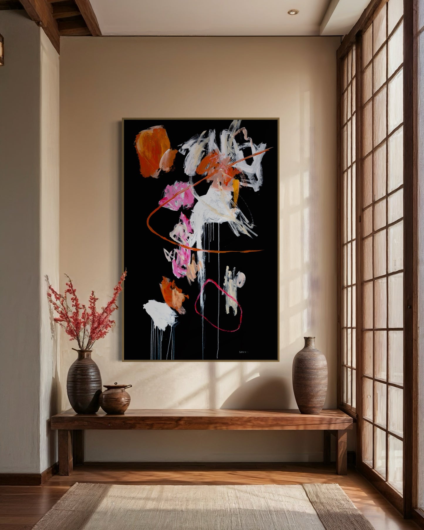 Four Seasons Poppy, Large Print