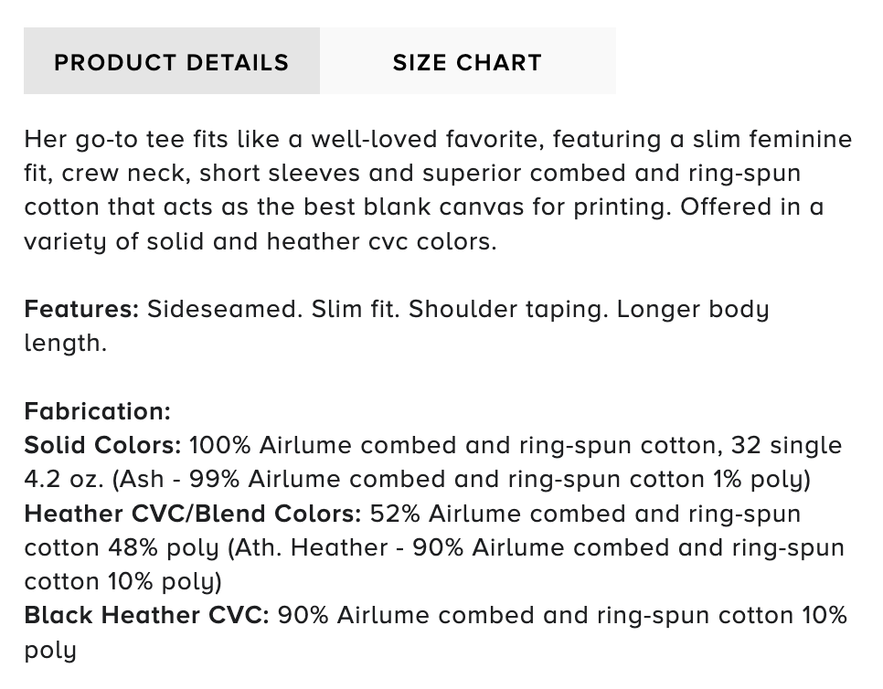 Mill District, Bella + Canvas Women's Slim Fit Tee 6004