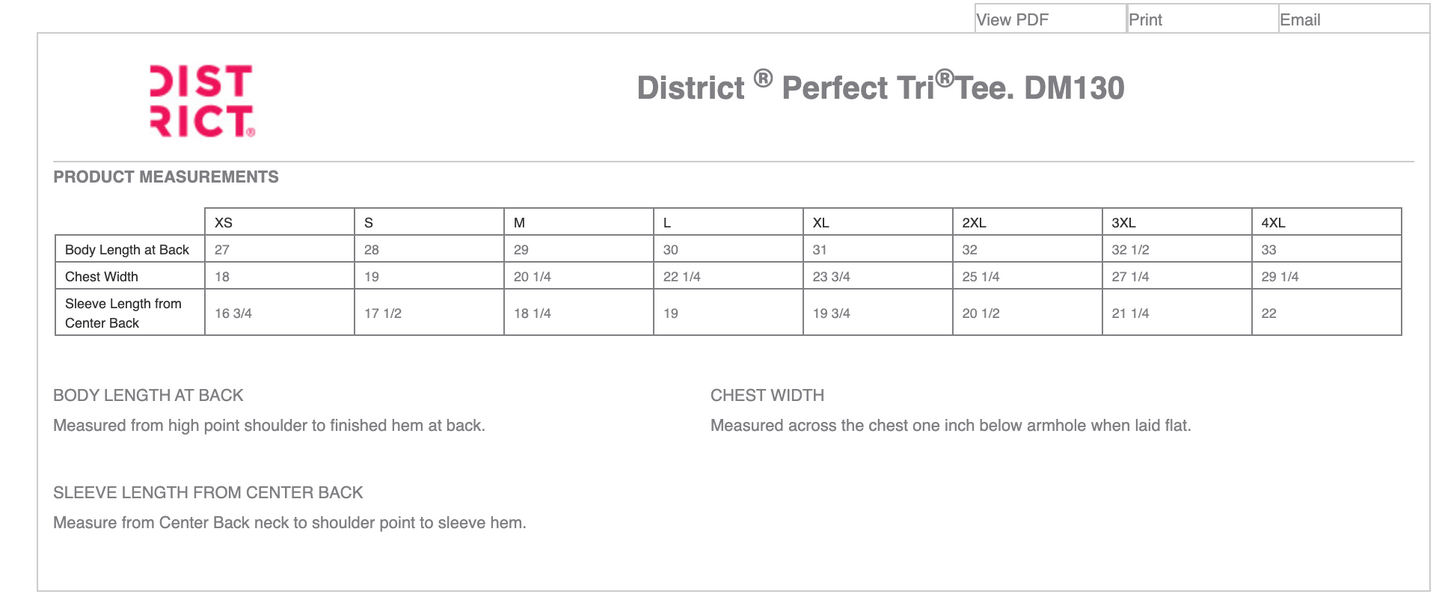 P A L A I S, District Men's Perfect Tri Tee DM130