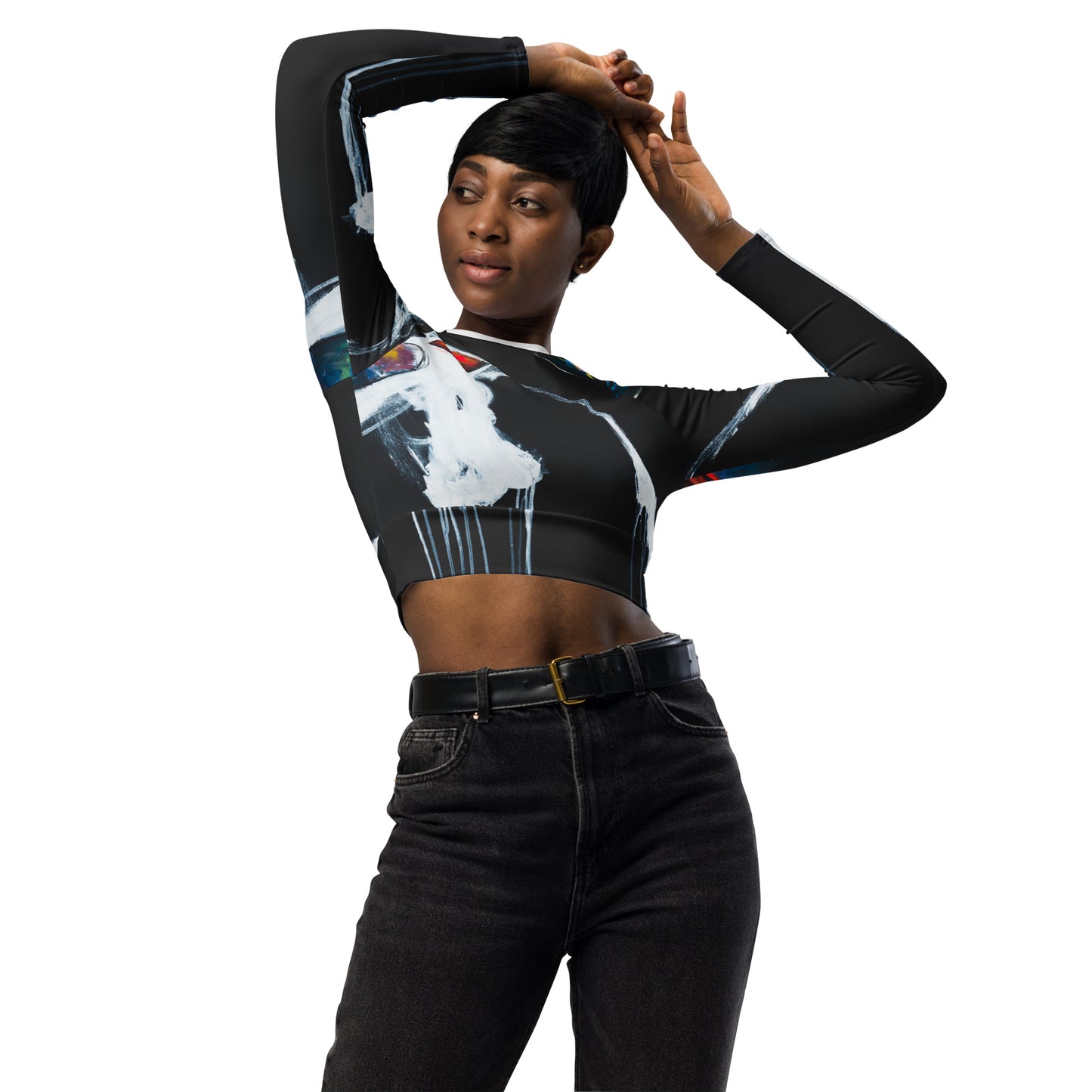 SXYMF, long-sleeve crop top