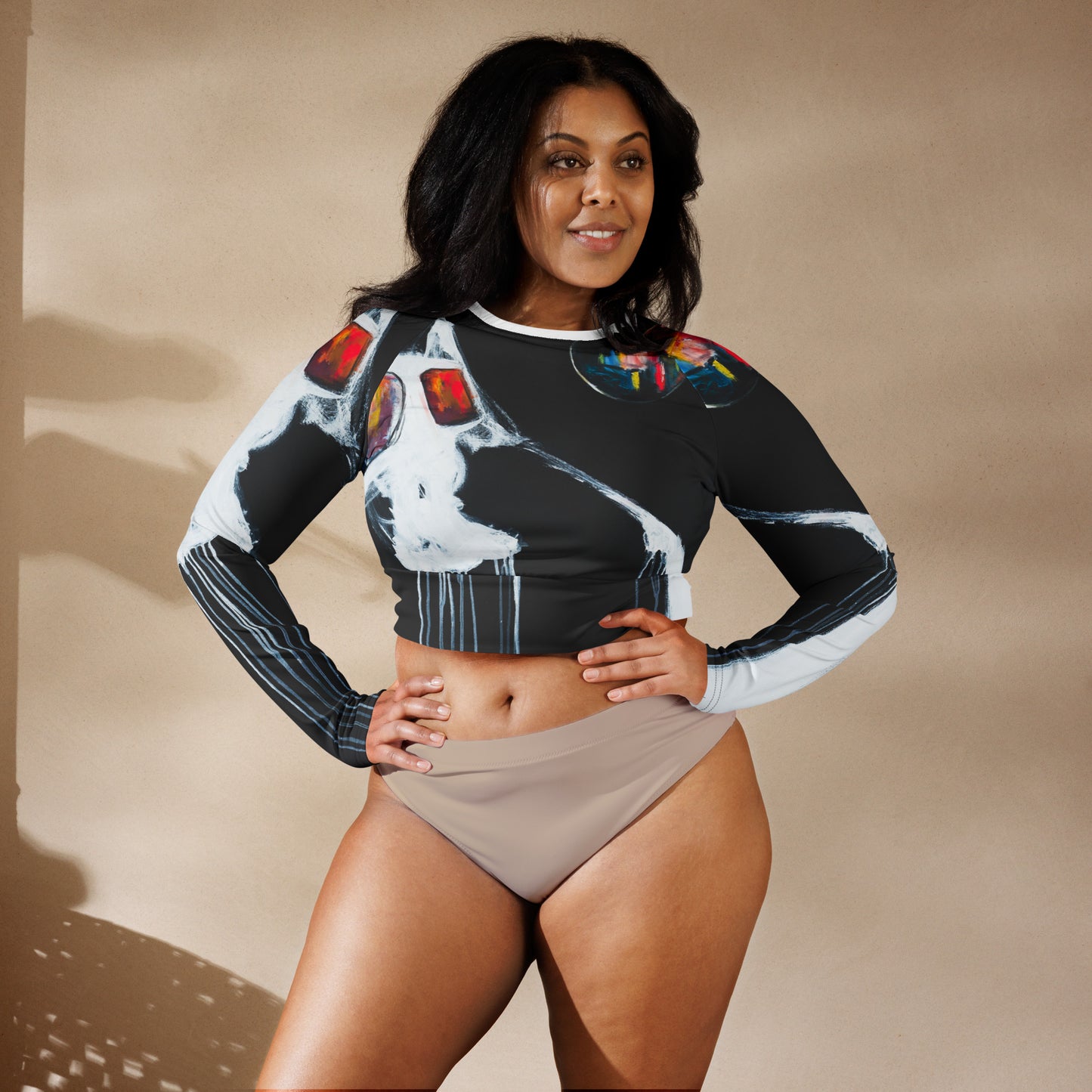 SXYMF, long-sleeve crop top