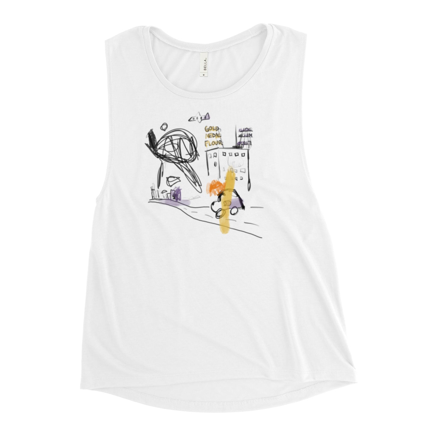 Mill District, Bella + Canvas 8803 Women's Muscle Tank