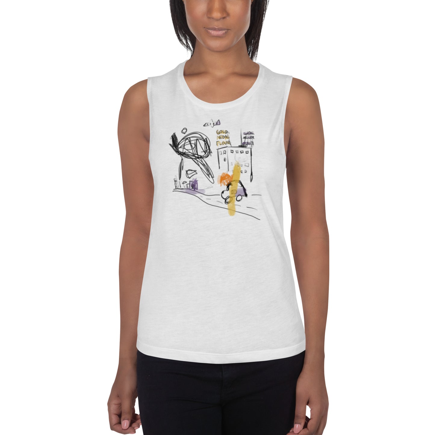 Mill District, Bella + Canvas 8803 Women's Muscle Tank