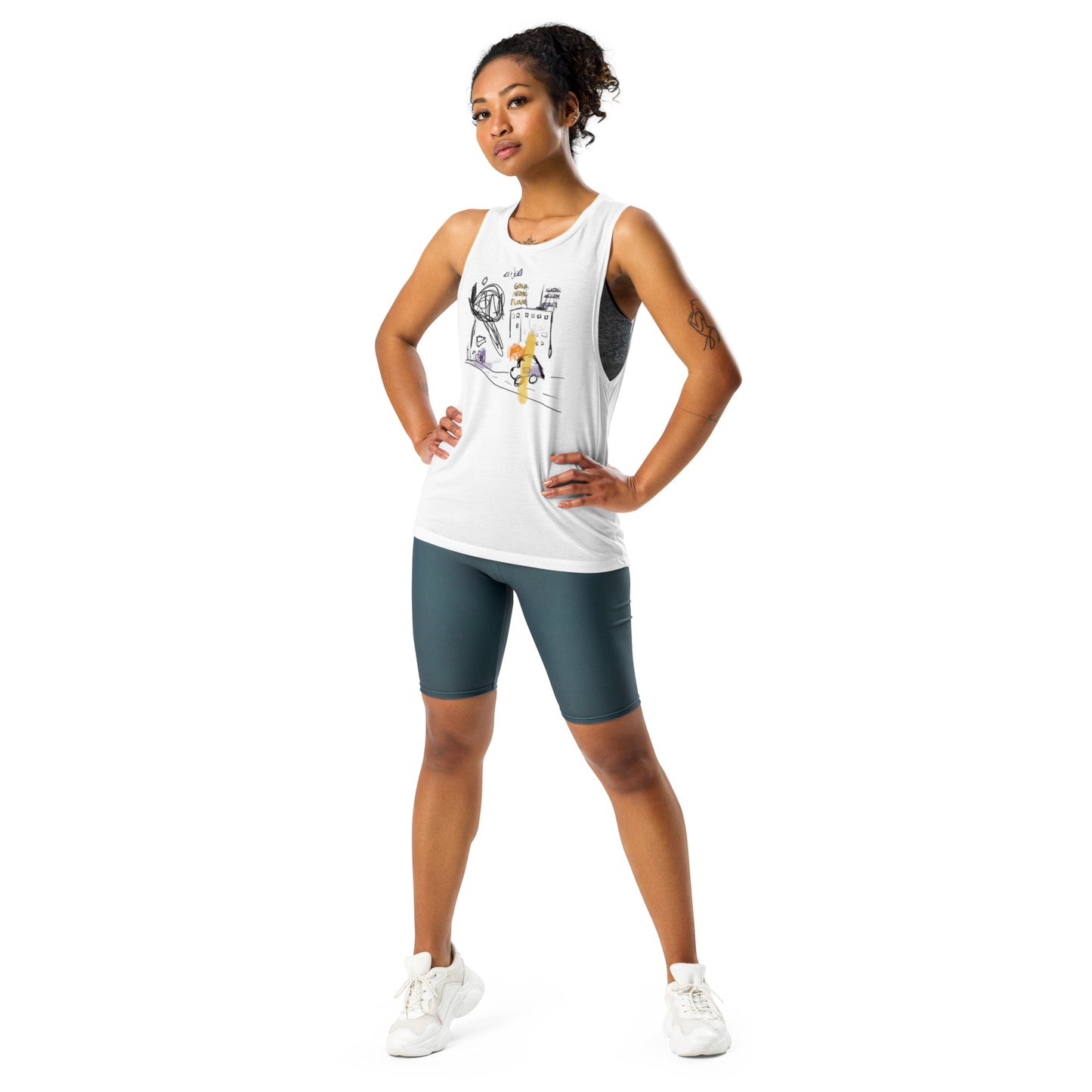 Mill District, Bella + Canvas 8803 Women's Muscle Tank