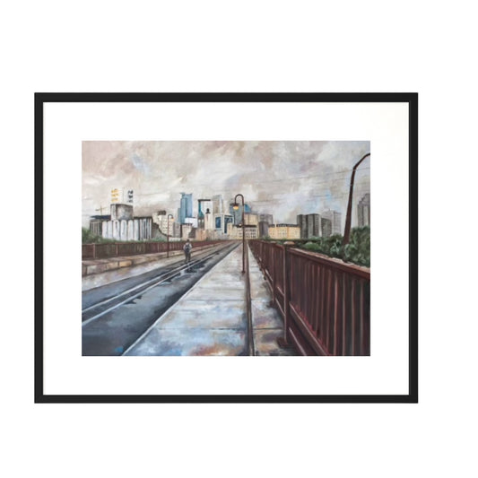 Stone Arch Bridge, 5x7 Framed & Matted Print